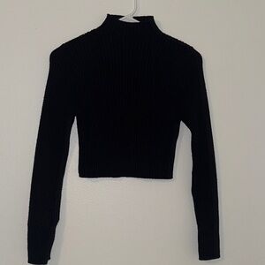 Cropped Turtleneck Sweater